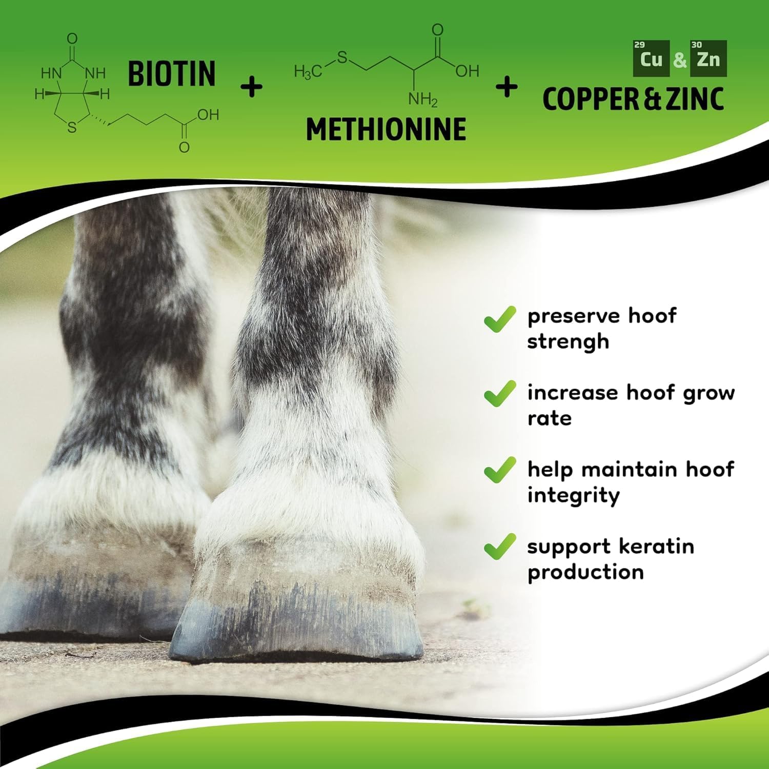 SynoStride All Natural, All-in-one, Joint and Hoof Health Supplement for Horses, Powder with Glucosamine, Chondroitin, Hyaluronic Acid, Biotin, Methionine, Trace Minerals (1080 Grams) x2