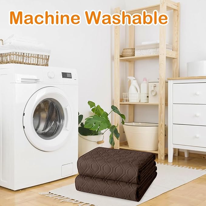 hyha Waterproof Dog Bed Blanket, Soft Pet Blankets, Waterproof Couch Cover for Dogs, Reversible Sofa Covers Washable for Furniture (68x82 Inch, Chocolate/Beige)