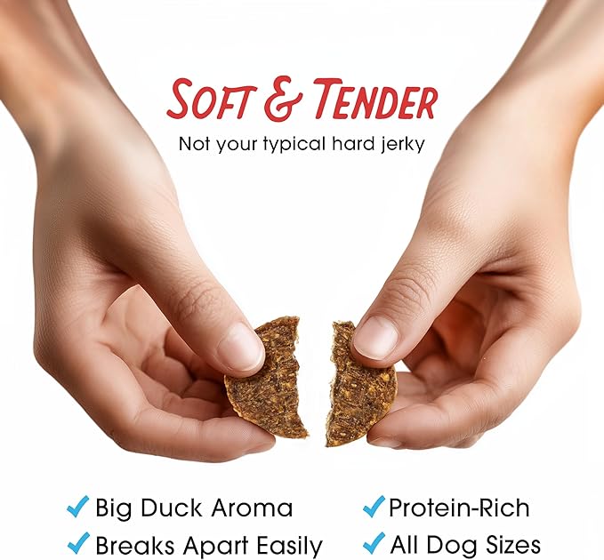 Farmland Traditions Filler Free Dogs Love Duck & Carrot Premium Jerky Treats. (2.5 lb)