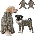 Yeapeeto Dog Onesie Surgery Recovery Suit for Large Medium Bodysuit Dogs Pajamas PJS Full Body for Shedding, Prevent Licking, Wound Protection, Cone Alternative (XL, Camo)
