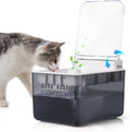 Cat Water Fountain Pet Water Dispenser Automatic Kitty Spout Flip Lid Water Fountain 106oz/3L Cordless Battery Operated for Small Dogs for Drinking Indoor with Motion Sensor Quiet Water Pump