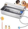 Automatic Water Dispenser for Dog, 6L Dog Water Bowl Dispenser, Large Stainless Steel Indoor/Outdoor Water Feeder Suitable for Dogs Livestock Chicken Horse, Easy to Clean