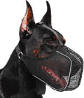 Mayerzon Dog Muzzle, Patented Mesh Muzzle with Panting Room for Large Medium Small Sized Dogs, Soft Mouth Guard to Prevent Biting Eating for Grooming Vet Visit Walking, Reflective and Full Covered