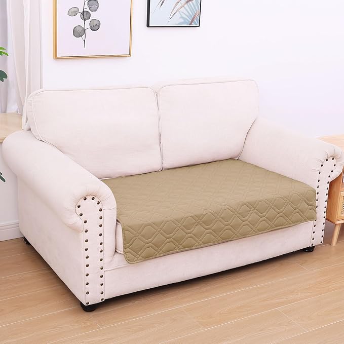 hyha Waterproof Dog Bed Blanket, Soft Pet Blankets, Waterproof Couch Cover for Dogs, Reversible Sofa Covers Washable for Furniture (30x53 Inch, Camel/Camel)