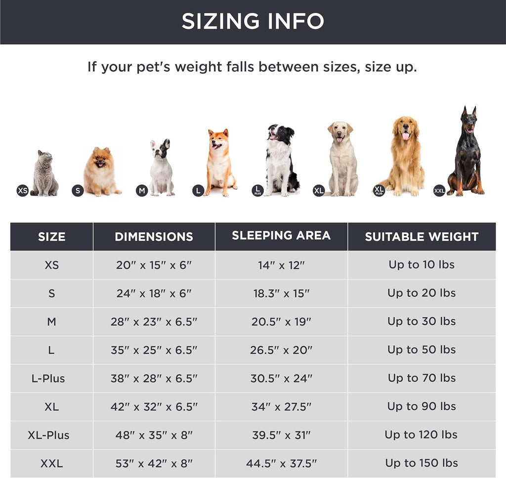 Bedsure Orthopedic Dog Beds Large Sized Dog - Washable Large Dog Cat Bed Waterproof, Comfort Dogs Couch Sofa with Washable Removable Cover, Pet Bed with Nonskid Bottom, Dark Grey, 35"