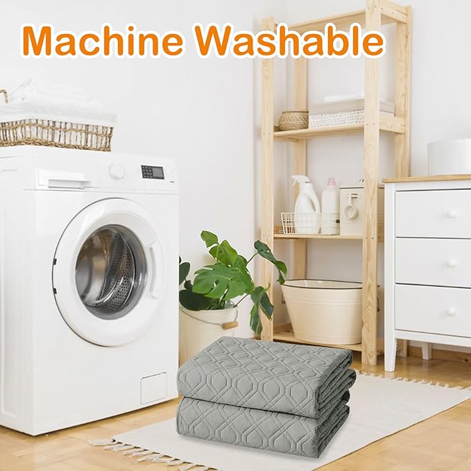 hyha Waterproof Dog Bed Blanket, Soft Pet Blankets, Waterproof Couch Cover for Dogs, Reversible Sofa Covers Washable for Furniture (30x70 Inch, Grey/Light Grey)