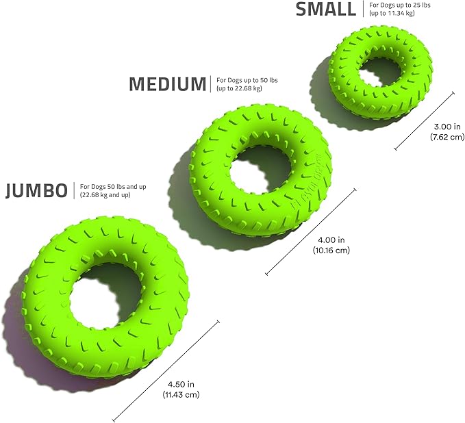 Playology Dog Toys | Dual Layer Ring Durable Chew Toy for Aggressive Chewers | Jumbo Sweet Potato Scented Toy - Easy to Clean and Made from Non Toxic Materials