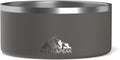 Hydrapeak Dog Bowl; Non Slip Stainless Steel; Water and Food Dish; Large Sized and Small Dogs; 32oz 64oz; Multiple Sizes | 8 Cup | Graphite
