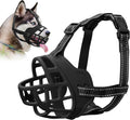 Dog Muzzle for Large Dogs, Breathable Basket Muzzles for Small, Medium and X-Large Aggressive Dog, Allows Panting Drinking, Suitable for Grooming Trimming Training (Black, 5)
