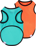 2 Pack Cooling Shirts for Dogs, Lightweight Mesh Breathable Dog Clothes for Medium Dogs Boy Girl,Sports Fan Pet T-Shirts for Dog&Cat Puppy Vest Pet Apparel - XL
