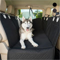 – Back Seat Pet Cover for Dogs, Premium Dog Hammock for Car with Hard Bottom | Universal Car Seat Protector, Waterproof & Washable | Dog Car Seat Cover for Large (Black)