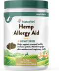 NaturVet Hemp Allergy Aid Supplement for Dogs, Hemp Seed, Antioxidants, Omegas, Dha & Epa for Healthy Skin & Respiratory Health, 120 Count