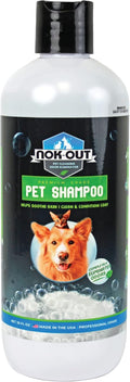Nok-Out Premium Grade Pet Shampoo for Dogs and Cats, Veterinary Strength and Odor Eliminator Formula, Made in The USA, 20 Ounce Bottle