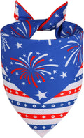 4th of July Cooling Dog Bandana 1-Pack for Large Dogs - Patriotic Bandanas with American Flag Design, Breathable & Quick-Dry Pet Accessories