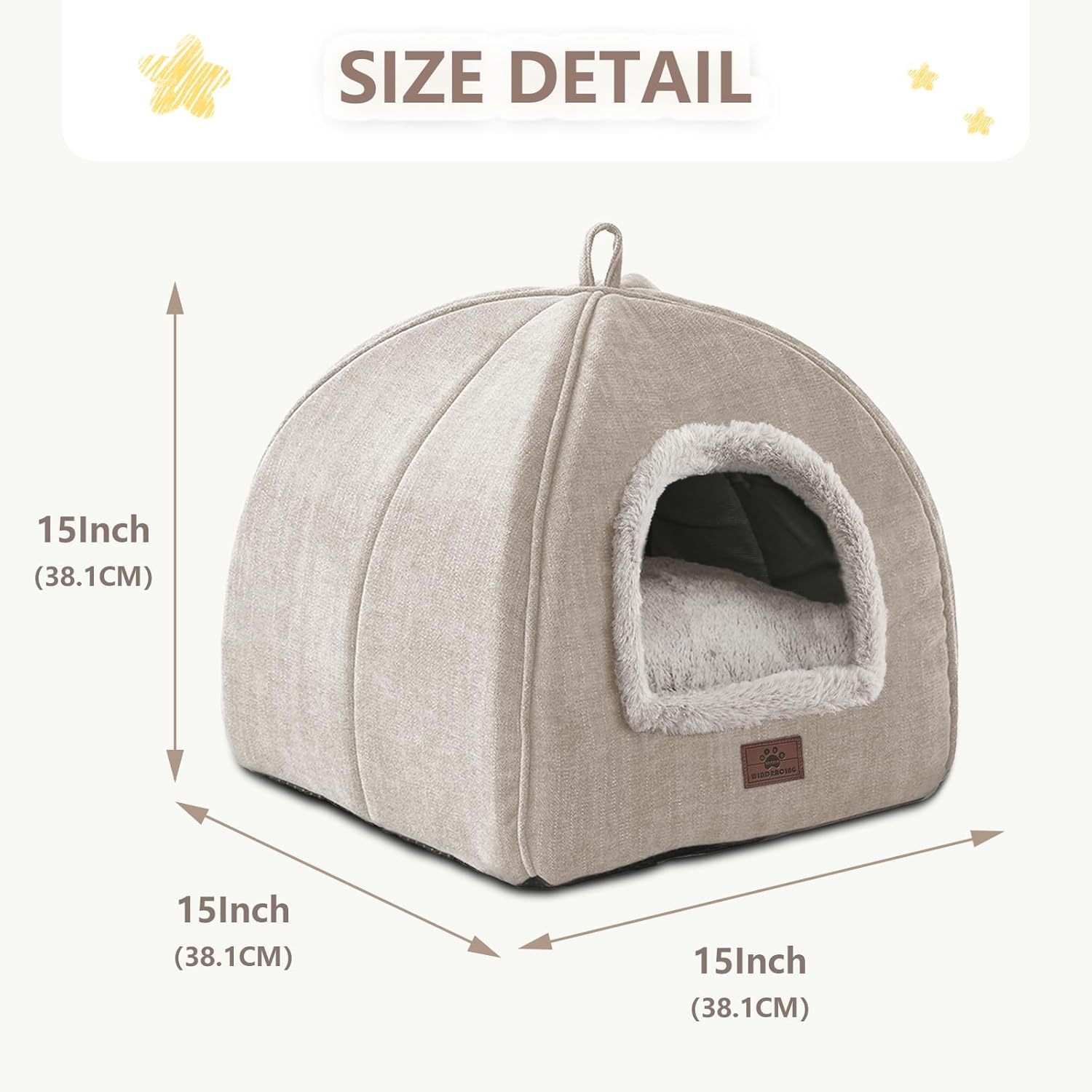 Cat Bed for Indoor Cats - Cat Cave Cat House Cats Tent with Removable Washable Cushioned Pillow, Soft and Self Kitten beds