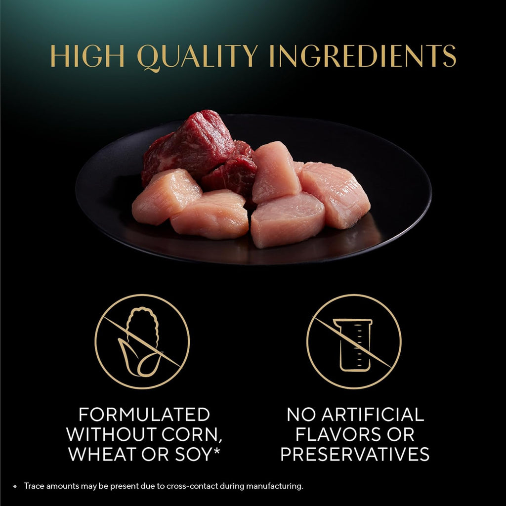 Sheba Gravy Indulgence Adult Wet Cat Food Beef Entree and Chicken Entree in Extra Gravy Variety Pack, 2.6 oz. Twin-Pack Trays (12 Count, 24 Servings) (Pack of 2)