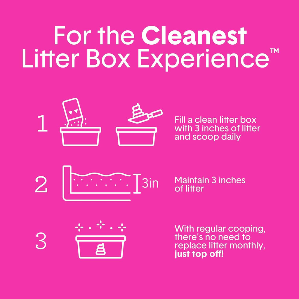 Boxie Glo Clumping Clay 30 Day Odor Control Cat Litter, 99.9% Dust-Free, Low Tracking, UV Light Attractant, 28 lb