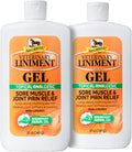 Absorbine Veterinary Liniment Gel, Topical Menthol Analgesic Rub for Sore Muscle, Joint & Arthritis Pain Relief, 12oz Bottle 2-Pack