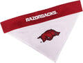 Pets First Collegiate Pet Accessories, Reversible Bandana, Arkansas Razorbacks, Large/X-Large