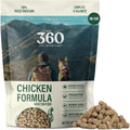 360 Pet Nutrition Freeze-Dried Raw Dog Food – Chicken Recipe with Liver & Organs, High Protein, Omega-3s, Fruits, Veggies & Superfoods, Grain-Free, No Fillers, 1 lb – Made in USA