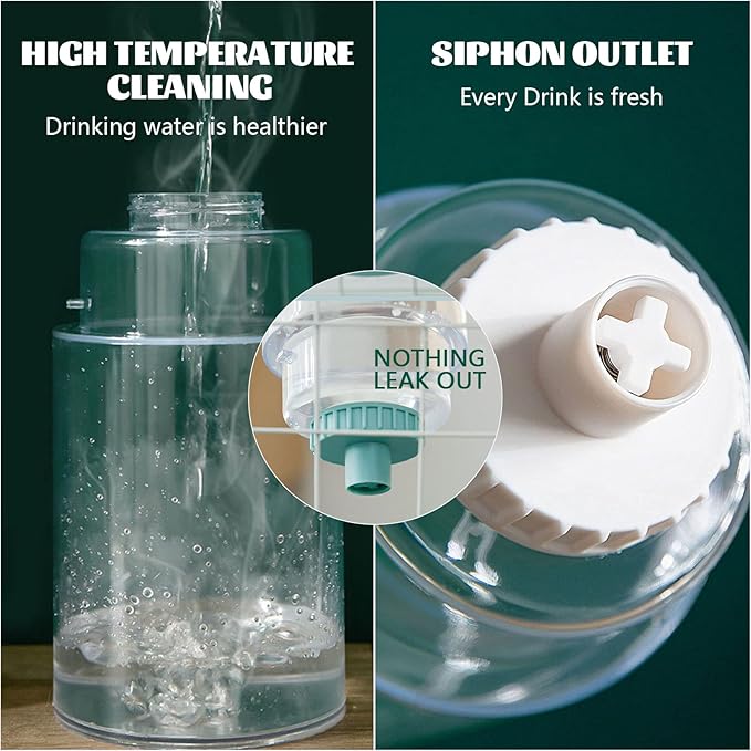 kathson 35oz Hanging Automatic Food Water Dispenser Gravity Pet Auto Feeder Waterer Set for Rabbit Cat Dog Chinchilla Guinea Pig Hedgehog Ferret (Water Dispenser)