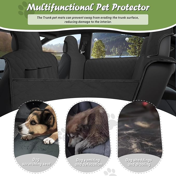 Shademax Custom for Toyota RAV4 Dog Seat Cover for Back Seat 2019-2025 2026 Dog Car Seat Cover for Rear Seat Pet Mat SUV Backseat Protector Waterproof Scratchproof Hammock Liner Oxford Fabric