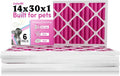 Colorfil 14x30x1 Air Filter (6-Pack) | Made in the USA | Color Changing | Remove Cat and Dog Odor | MERV 8 for Pet Hair Dander and Dust | 13.75"x29.75"x0.75" Exact Size