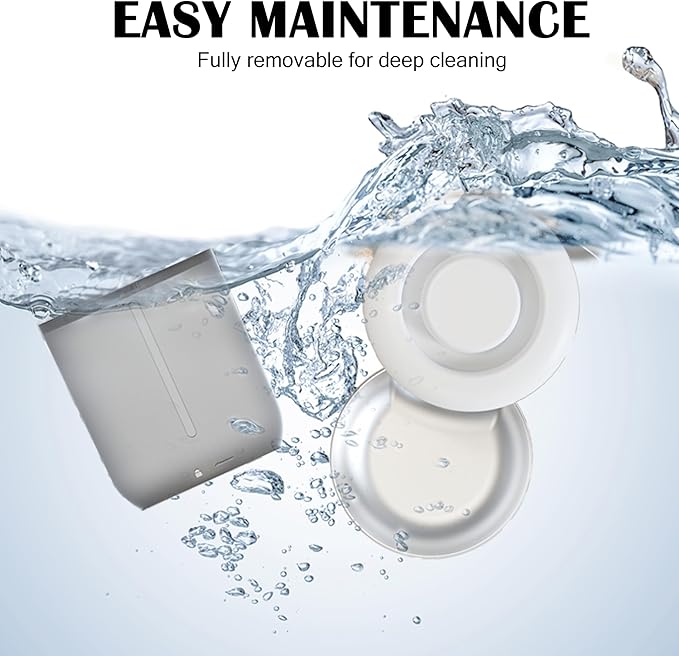 Automatic Cat Feeder with 2K Camera: Cat Food Dispenser with 6L Capacity, Container for Multiple Pet; Automatic Dog Feeder with Night Vision Support 5/2.4GHz & 2-Way Audio, Anti-Jam Design (White)