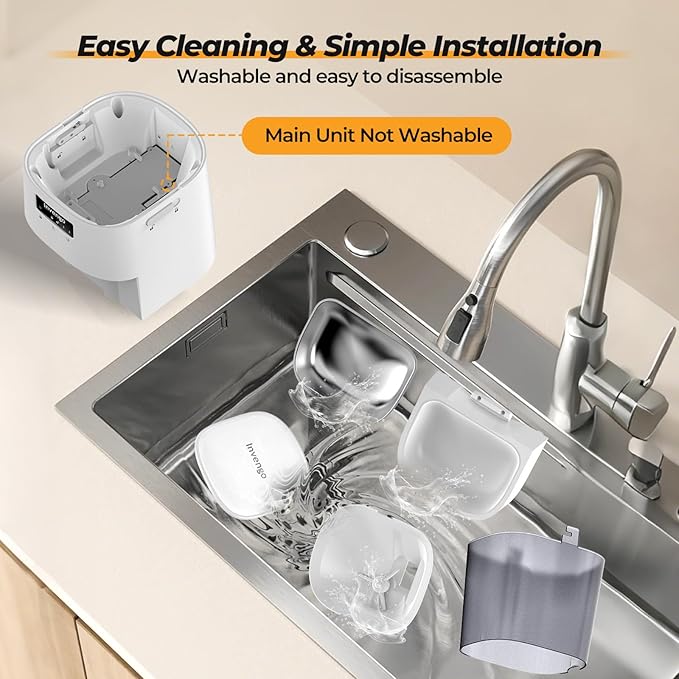 Automatic Cat Feeder with App Control, 5L Food Dispenser for Cats and Small Dogs, 2.4/5G Wi-Fi, Dual Power, Programmable Portions, Anti-Jam & Fresh-Lock, Stainless Steel Bowl, Easy to Clean