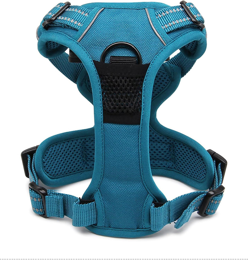 TRUE LOVE Truelove Adjustable No-Pull Dog Harness Reflective Pup Vest Harnesses Comfortable Control Brilliant Colors TLH5651(Blue,S)