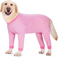 Yeapeeto Dog Onesie Surgery Recovery Suit for Large Medium Bodysuit Dogs Pajamas PJS Full Body for Shedding, Prevent Licking, Wound Protection, Cone Alternative (4X-Large (Pack of 1), Pink)