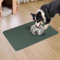 Quick Dry Absorbent Dog Food Mat, 24 x 16 in Diatom Mud Dog Water Bowl Mat, No Messy Anti-Slip Pet Feeding Mat for Medium and Large Dogs