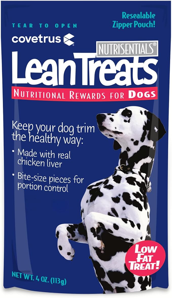 Butler Covetrus Nutrisential Lean Treats for Dogs - Small, Medium & Large Dogs (K9) - Nutritional Low Fat, Bite-Size - Soft Chicken Flavor - 6 Pack - 4oz