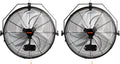 VEVOR Wall Mount Fan, 2 PCS 18 inch Waterproof, 3-speed High Velocity Max. 4000 CFM Industrial Wall Fan for Indoor, Commercial, Residential, Warehouse, Greenhouse, Workshop, Basement, Garage,Black