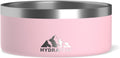 Hydrapeak Dog Bowl; Non Slip Stainless Steel; Water and Food Dish; Large Sized and Small Dogs; 32oz 64oz; Multiple Sizes; 4 Cup | Pink