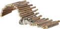 Hamster Toys, Flexible Hamster Wooden Bridge, 11.8In Hamster Fence, Hamster Cage Decor and Platforms, Hamster Cage Accessories(11.8In)