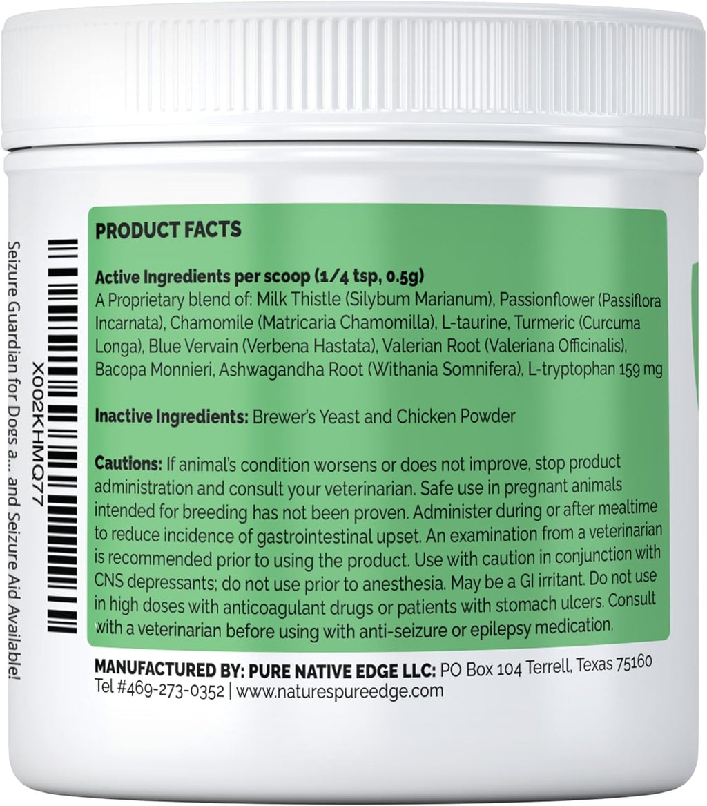 Nervous System Support and Calming Aid for Dogs & Cats – Natural Relaxation Aid from an American Company with Ashwagandha, Chamomile, Valerian & More, 170g