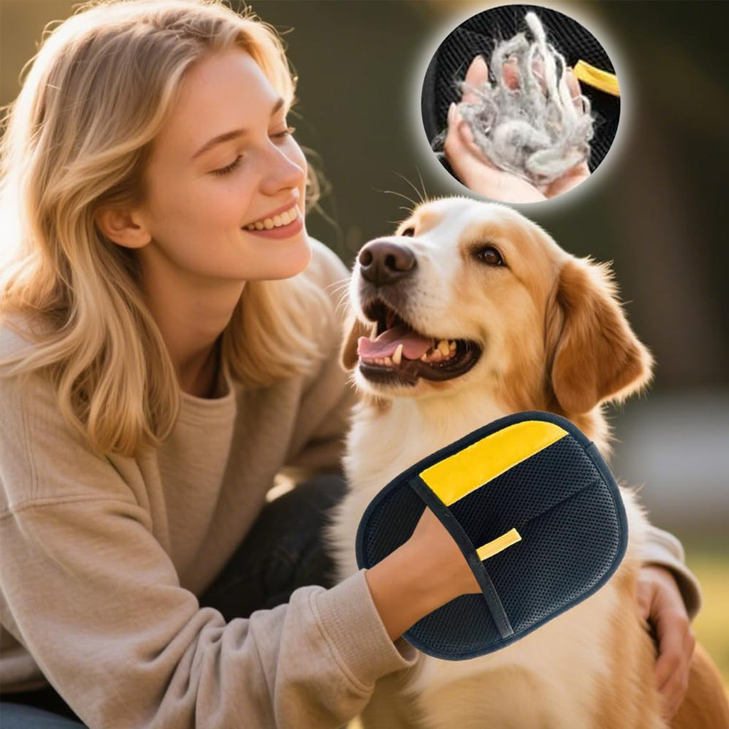 Pet Hair Removal Glove,Kivori Pet Grooming Gloves,Cat Grooming for Hair Removal,Versatile Reusable Pet Hair Remover Glove