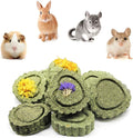 Bunny Chew Toys for Teeth, Natural Pet Chew Toy Hand Made Timothy Hay Cakes for Chinchilla Guinea Pig Hamsters Holland Lop Prairie Dogs Squirrels Gerbils Rabbit Chewing & Molar Teeth, 9.5oz