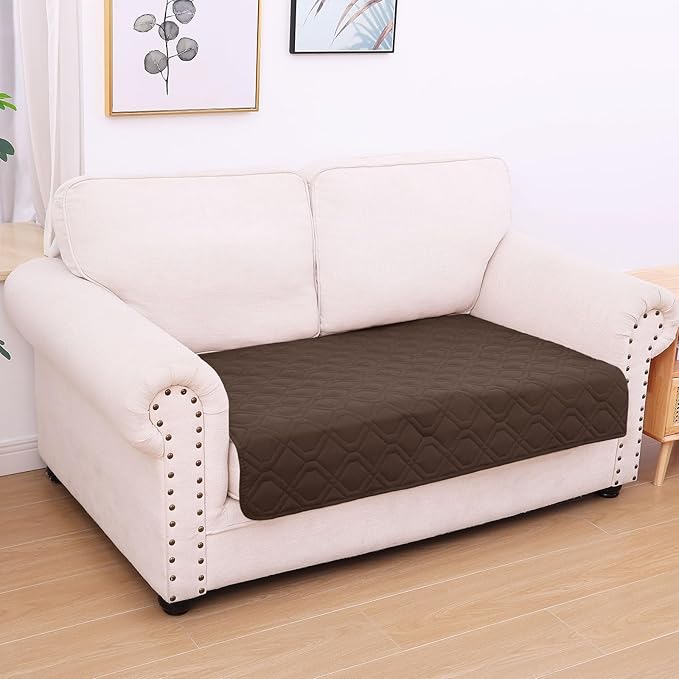 hyha Waterproof Dog Bed Blanket, Soft Pet Blankets, Waterproof Couch Cover for Dogs, Reversible Sofa Covers Washable for Furniture (30x53 Inch, Chocolate/Chocolate)