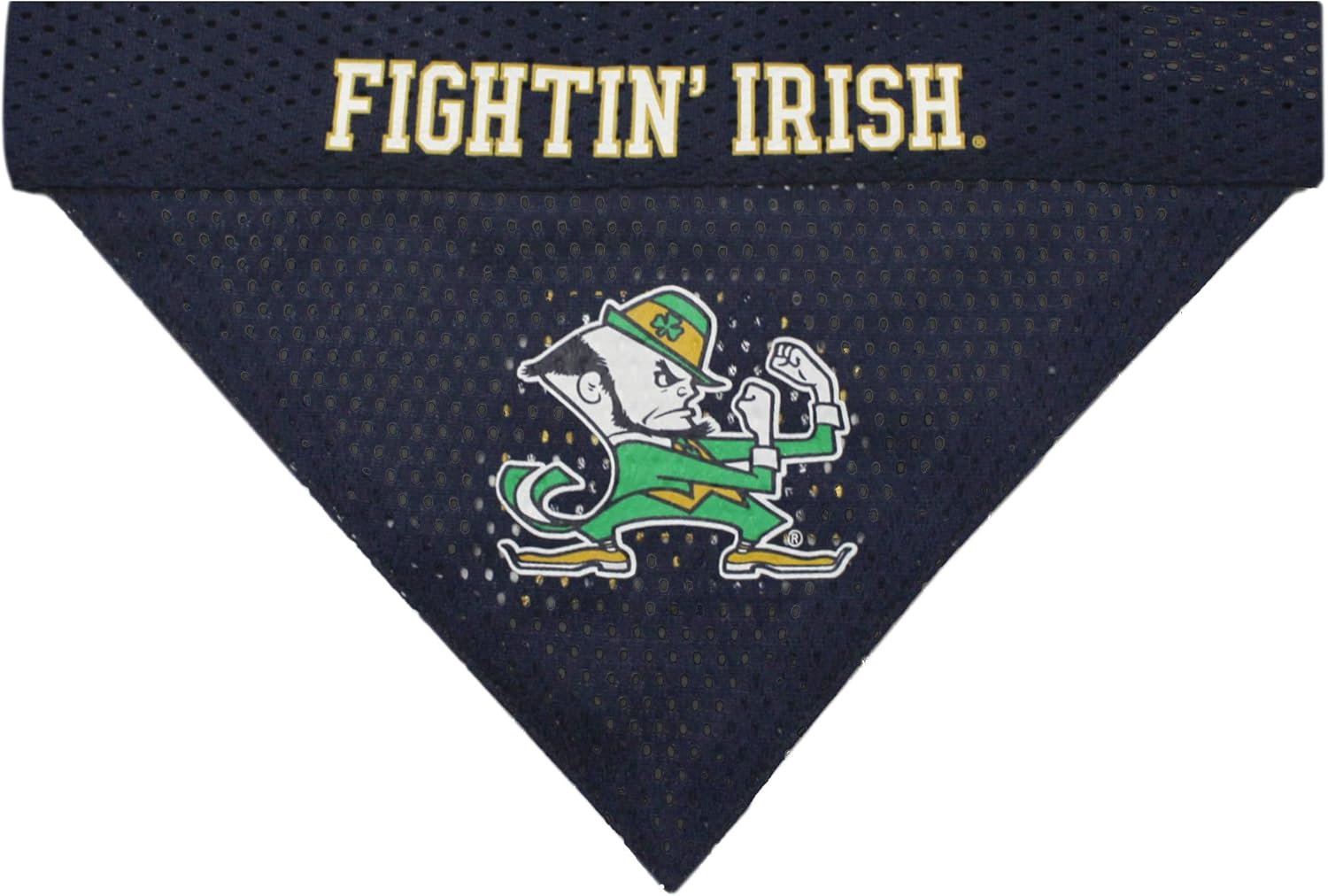 Pets First Collegiate Pet Accessories, Reversible Bandana, Notre Dame Fighting Irish Size Small/Medium