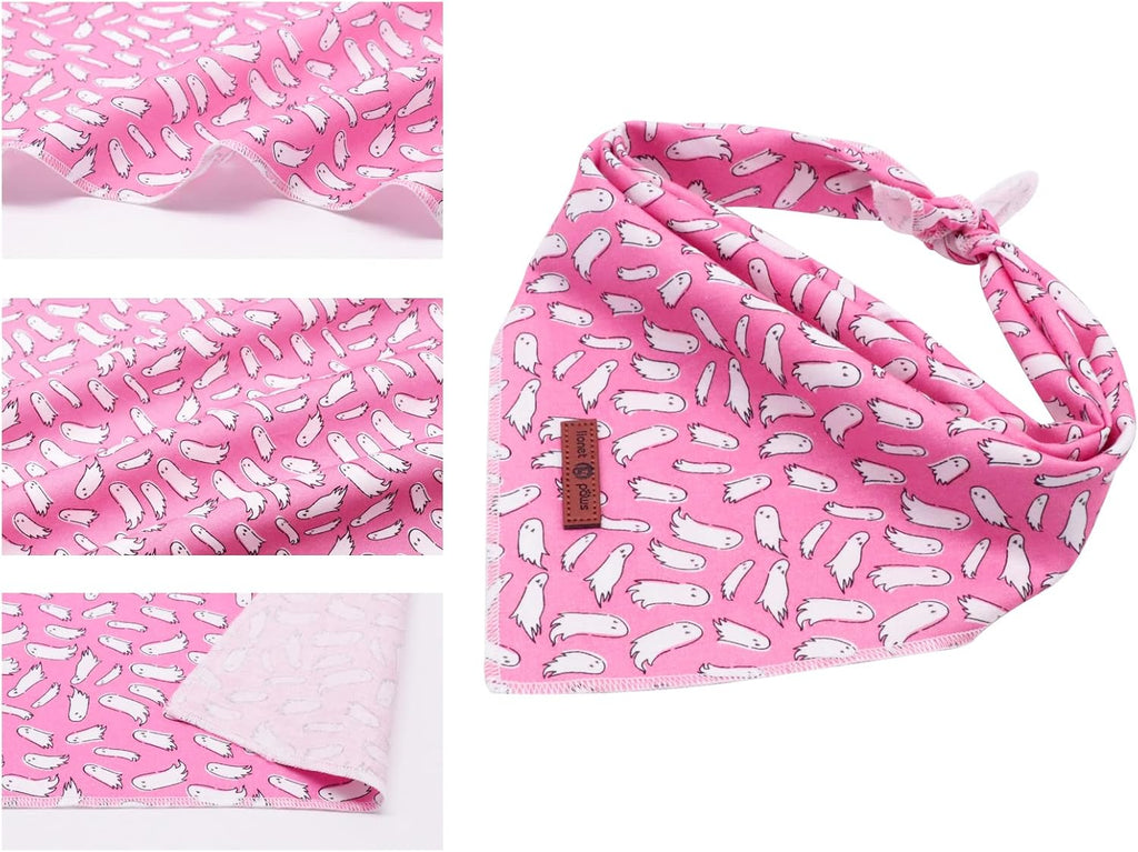 Lionet Paws Halloween Dog Bandana for Small Medium Large Dogs, Cat Dogs Kerchief Triangle Bibs Scarf for Girl or Boy