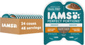 IAMS Perfect Portions Indoor Adult Wet Cat Food Cuts in Gravy, Chicken Recipe, 2.6 oz. Easy Peel Twin-Pack Trays (24 Count, 48 Servings)