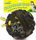 Dog Ball for Aggressive Chewers - Interactive Dog Toy Balls Fun Squeaky Sound to Keep Them Busy, Durable for Small Medium Large Breeds, Rubber Pet Chew Toys, As Seen on TV, Black & Yellow