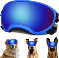 Large Dog Sunglasses with Adjustable Strap UV Protection, Winproof Dog Puppy Sunglasses, Suitable for Medium-Large Dog Pet Glasses, Dogs Eyes Protection(Colorful)