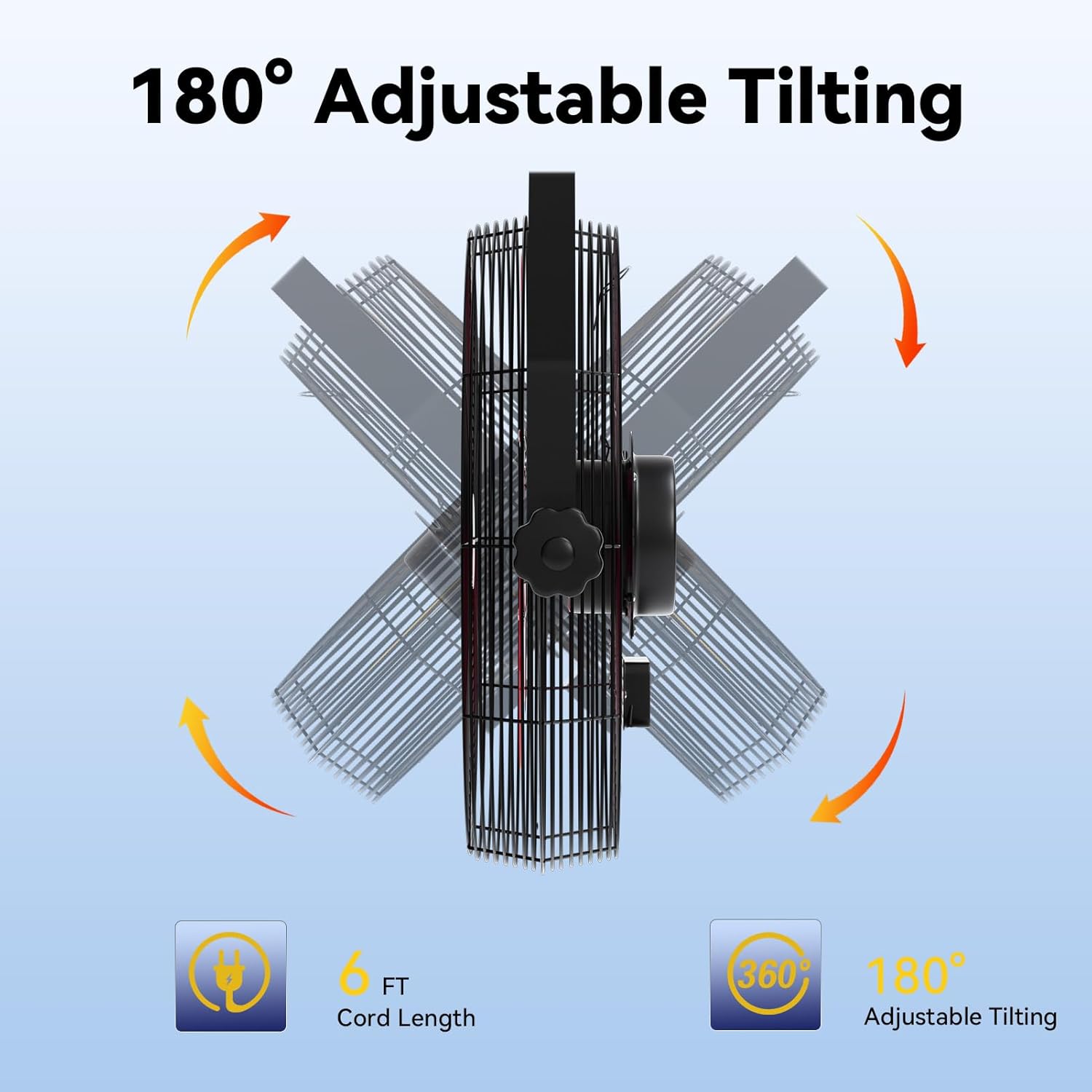 14 Inch Wall Fan Pro Series - Waterproof Motor High Velocity Wall Mount Fans for Commercial, Residential, Warehouse, Covered Patio, Shop, Garage, Barn, Gazebo 3 Speed 3000 CFM UL Safety Listed