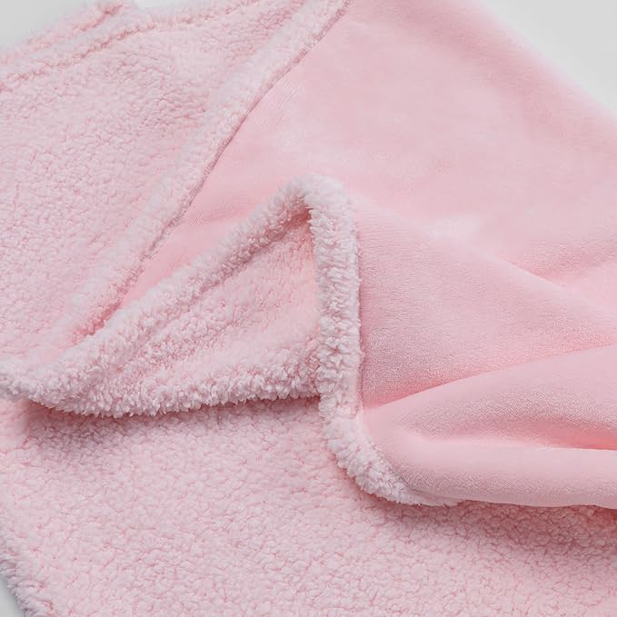Waterproof Pink Dog Throw Blanket Reversible Fluffy Pet Cat Bed Cover Blankets for Small Puppy Sherpa Fleece Couch Covers Leakproof Sofa Washable Cover Warm-XS-28x20in