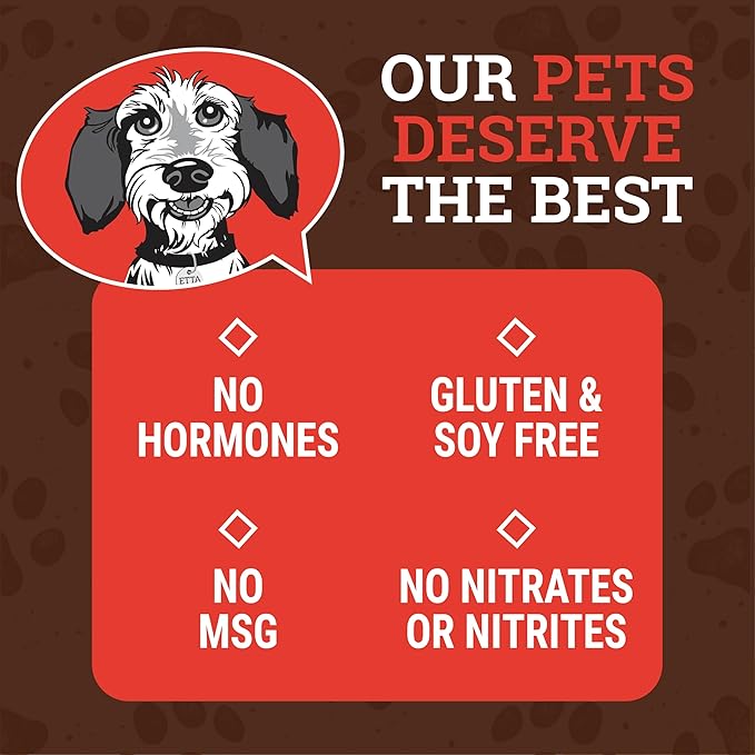 etta says! Yumm Sticks - Real Meat Beef Dog Jerky Treats - Human Grade - Made in The USA (24 Count Pack of 1)