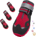 Dog Shoes for Large Medium Small Dog, Mesh Breathable Dog Shoes for Hot Pavement, Anti-Slip Dogs Boots Paw Protectors with Reflective for Outdoor Walking Indoor Hardfloors (Size 2)