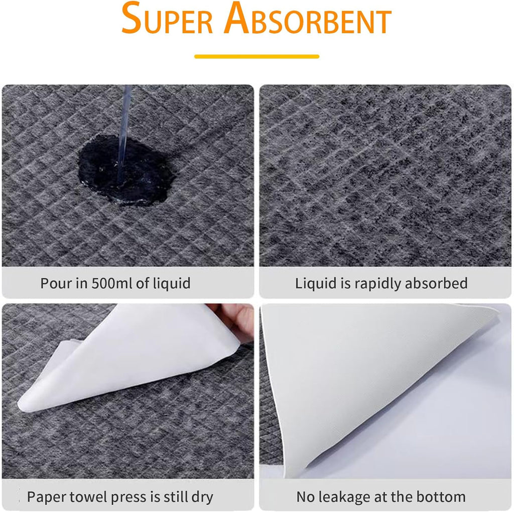 Dog Pee Pads 50 Count, 28'' x 34'' Charcoal Odor-Control Puppy Pads with Leak-Proof Quick-Dry Design, Pet Training Pads for Potty Training Strong Absorbency